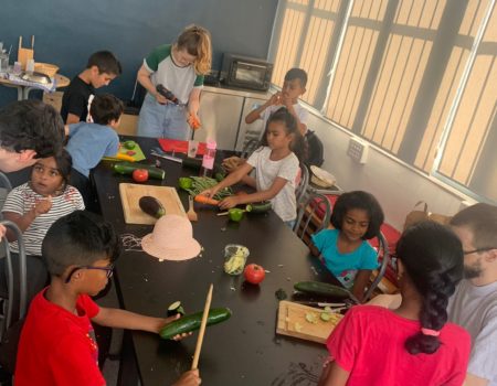 Rap à légumes
action culturelle Tea Time !
Musique, nutrition et écologie